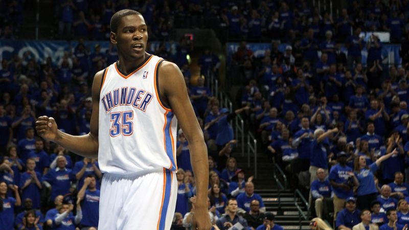 Illustration for article titled Report: Kevin Durant’s Success Could Lead To More NBA Teams Drafting Tall Players