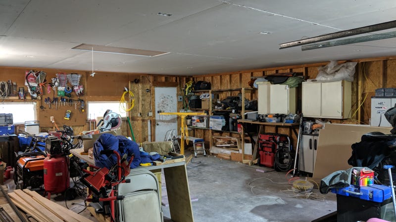 Illustration for article titled Garage Status: Ceiling Insulated and Drywalled