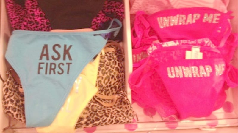 Illustration for article titled Feminist Group Continues to Fuck With Victoria's Secret By Sneaking 'Consent Panties' Into Stores