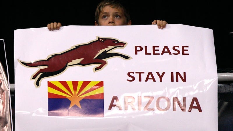 Illustration for article titled The Coyotes Will Stay In Arizona—For Now