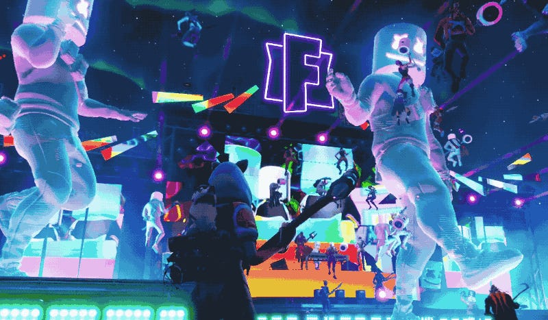 fortnite had an in game marshmello concert and it was actually pretty great - fortnite marshmello man concert