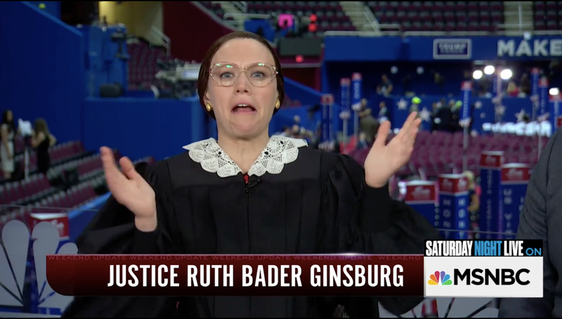 Watch Kate Mckinnons Delightfully Unhinged Ruth Bader Ginsburg