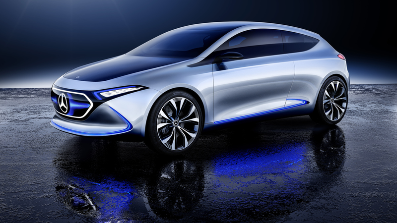 Illustration for article titled The Mercedes-Benz Concept EQA Shows How Mercedes Can Phone In An Electric Hatch With A TV For A Grille