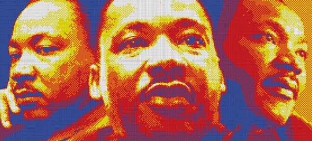 Amazing Martin Luther King, Jr. Portrait Made From 4,200 Rubik&#39;s Cubes