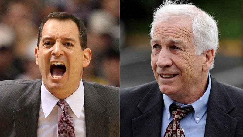 Illustration for article titled Jerry Sandusky Horrified By Behavior Of Rutgers Basketball Coach