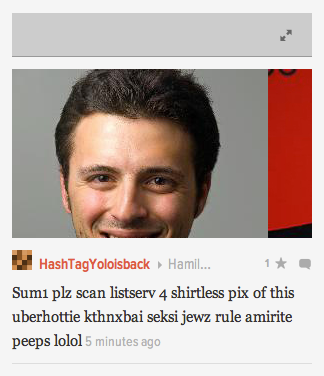 Illustration for article titled Today in Gawker front page comments