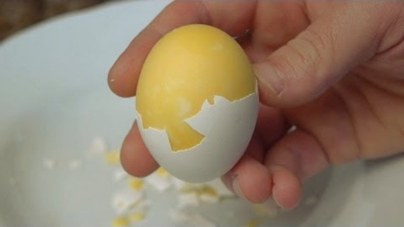 Scrambling Eggs Inside Their Shells to Make Scrambled Hard Boiled Eggs