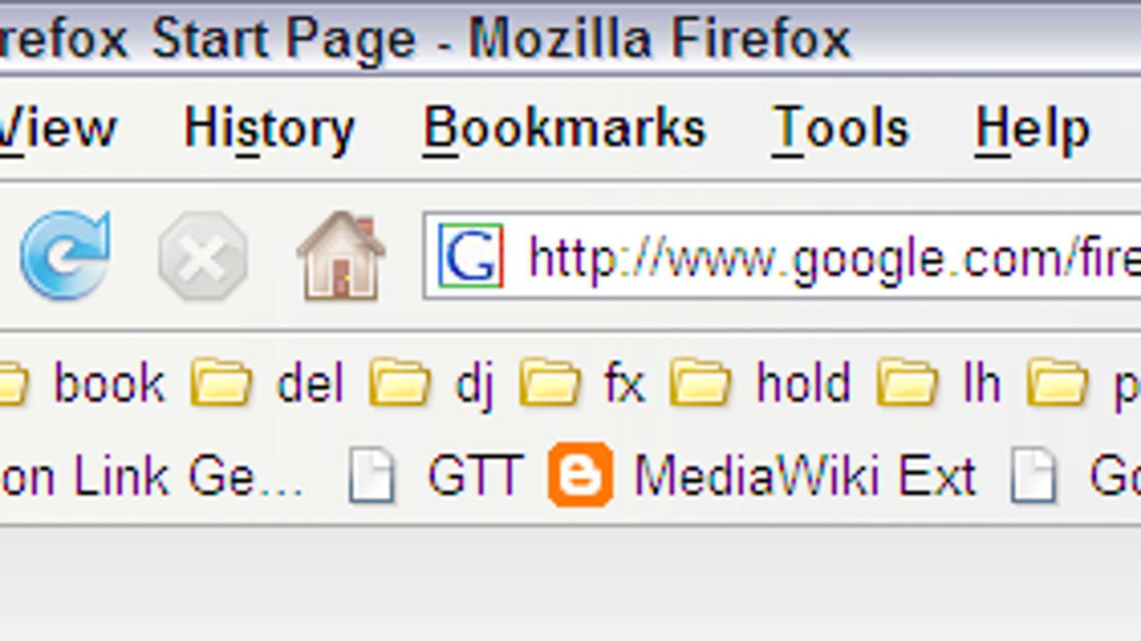 firefox finance toolbar loading