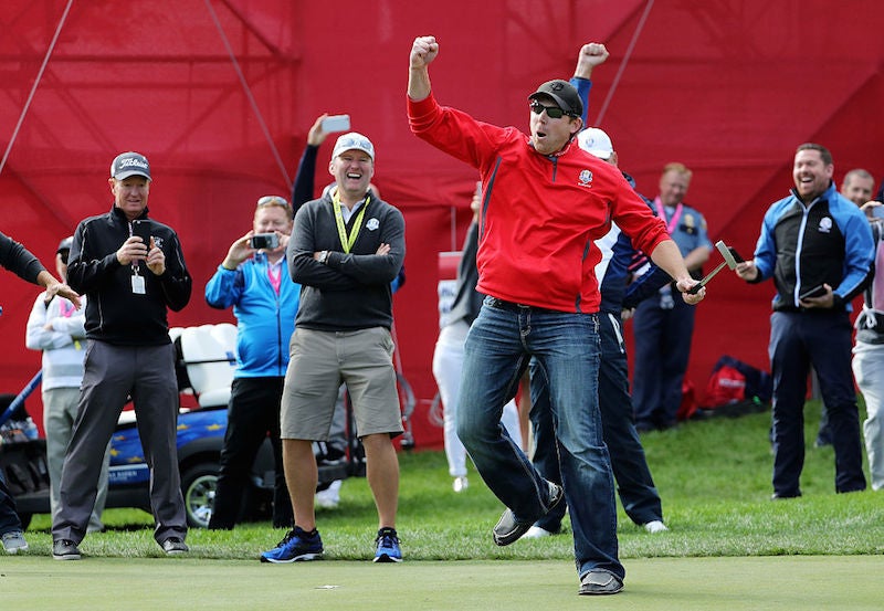 Spieth and Reed lead US in opening match Spieth and Reed lead US in opening match