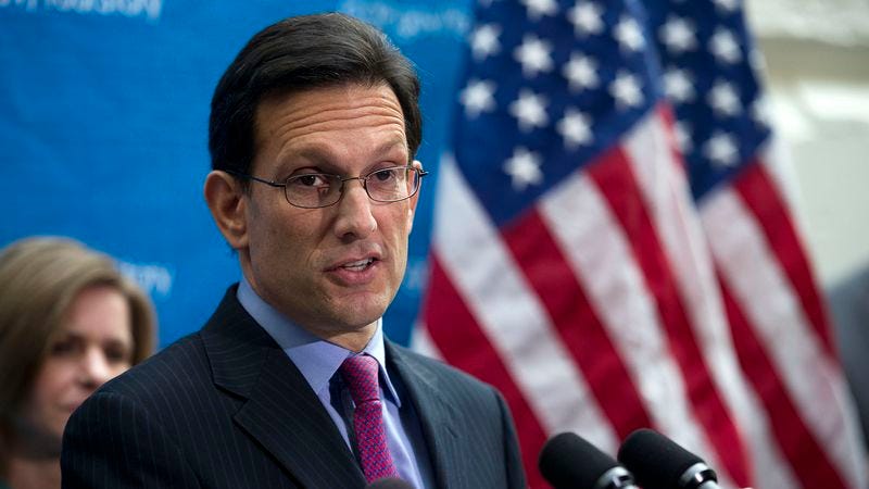 Illustration for article titled Resigning House Leader Cantor Reflects On All The Accomplishments He Thwarted