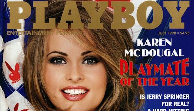 Playboy model Karen McDougal on magazine cover