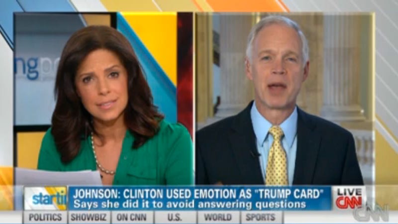 Illustration for article titled Idiot Senator Who Said Hillary Clinton Fake Cried Gets Ass Handed to Him By Soledad O’Brien