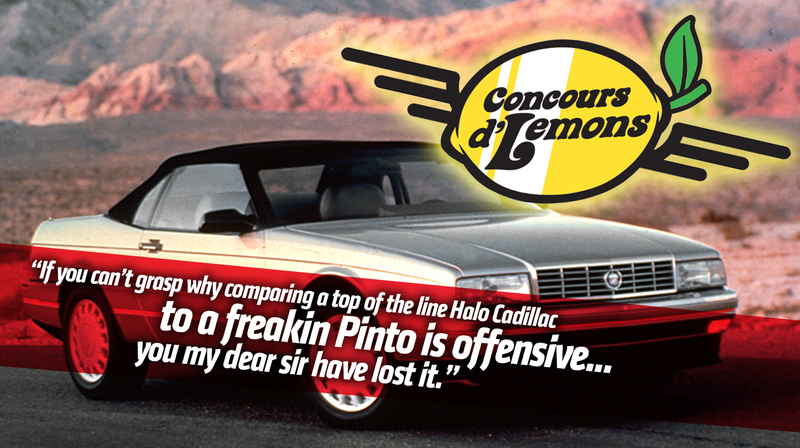 Illustration for article titled Cadillac Allanté Owners Sure Are Pissed At The Concours d'Lemons