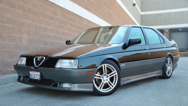 Illustration for article titled St Patrick Wasn't Irish And Neither Is This Alfa 164 Quadrifoglio