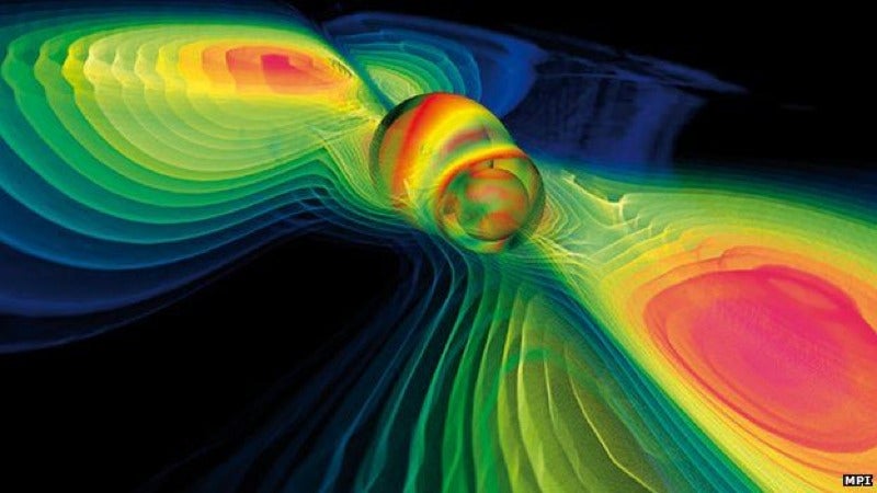 Resultado de imagen de ondas gravitacionales