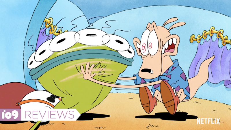 Rocko trying to shake some sense into Ed Bighead.