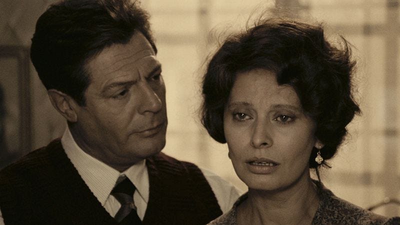 Illustration for article titled Sophia Loren and Marcello Mastroianni play against type in A Special Day