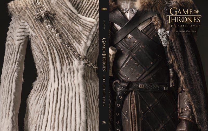 The back and front cover of Game of Thrones: The Costumes.