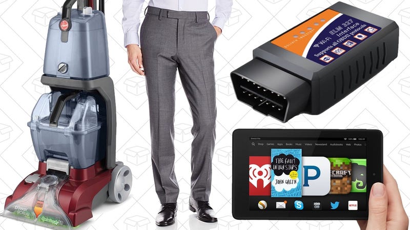 Illustration for article titled Today's Best Deals: Fire HD 6, Pants For Everyone, Hoover Carpet Steamer, and More