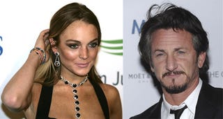Illustration for article titled Lindsay Lohan & Sean Penn: Spotted Snuggling!!!???