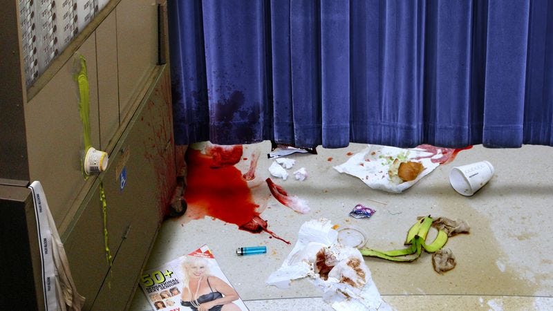 Illustration for article titled Polling Booth Completely Disgusting By Time Last Voters Get There