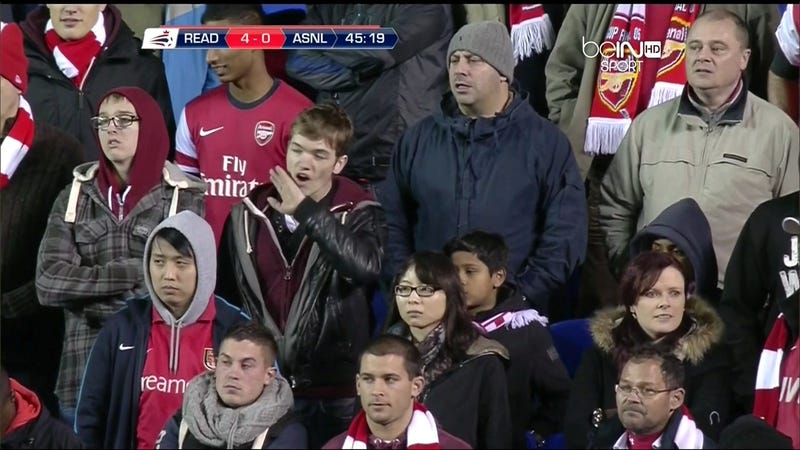 Illustration for article titled Sad Arsenal Fans Are Sad