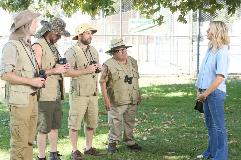 Glenn Howerton, Rob McElhenney, Charlie Day, Danny DeVito, Kaitlin Olson