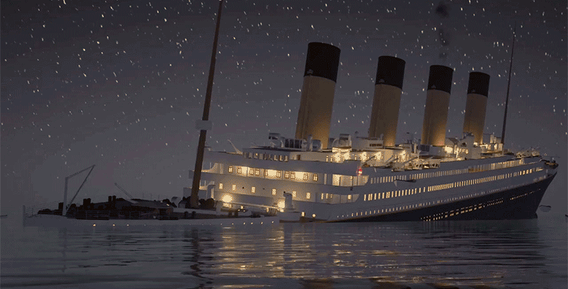 Watch The Titanic Sink In Real Time