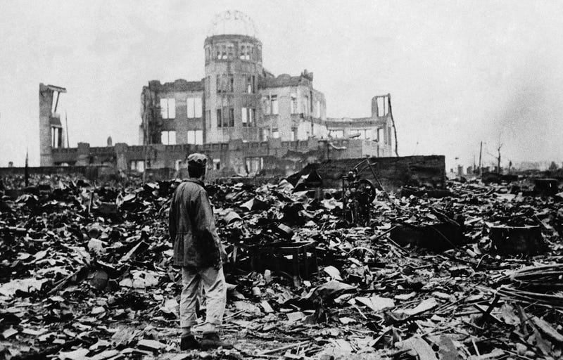 Resultado de imagen de hiroshima despues de haber explotado la bomba atómica