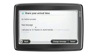 Illustration for article titled TomTom's Newest GPS Creepily Auto-Tweets Your Location for No Reason
