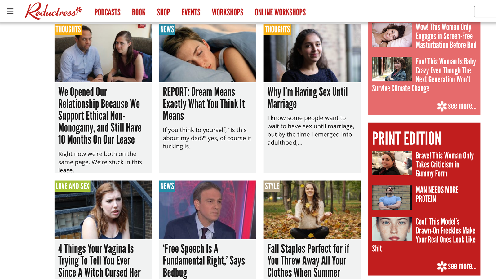 Facebook Throttles Satirical Women's Site Reductress for Sharing 'Clickbait'