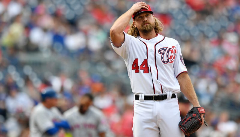 Illustration for article titled Nationals Reliever Trevor Rosenthal Is Stuck On Infinity