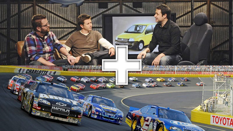 Illustration for article titled Top Gear USA, Nascar combine for magical Top Gear 300