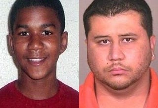 Trayvon Martin; George Zimmerman (MSNBC)