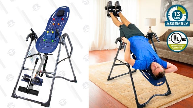 Stretch Out and Relieve Back Pain With This Discounted Inversion Table