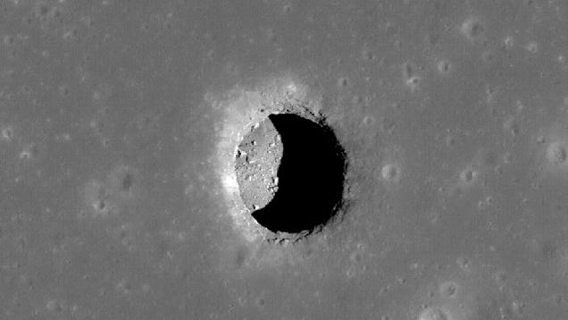 Could This Lunar Cave Provide Shelter for a Future Moon Colony?
