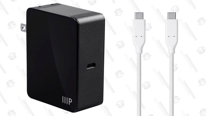 Cargador USB-C Monoprice de 45W + cable USB-C | $11 | Monoprice | Usa los códigos PICKME y PICKBGráfico: Shep McAllister
