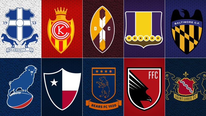 Illustration for article titled NFL Logos As European Soccer Badges