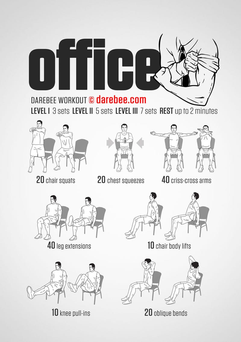 A Full Body Workout You Can Do In Your Office Chair