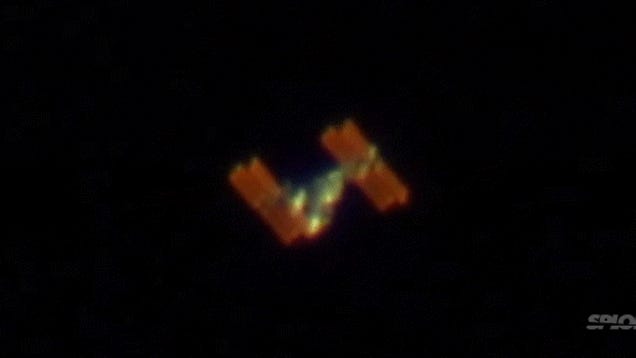 Extraordinary video of the ISS floating in space taken from Earth