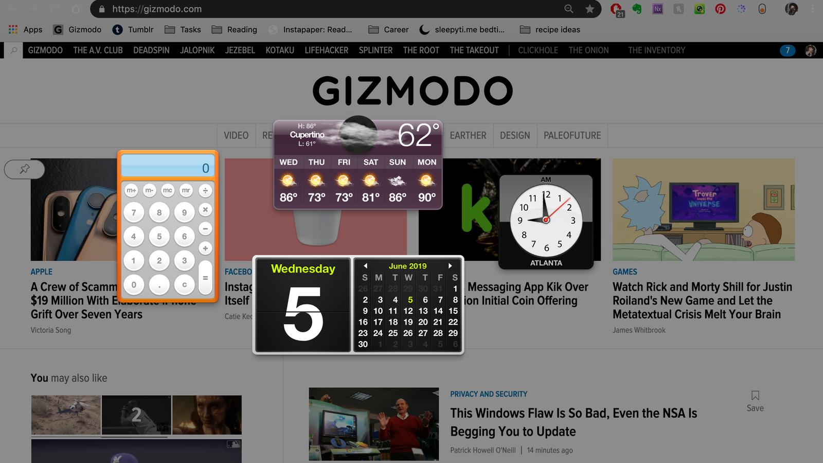 apple mac dashboard widgets timer