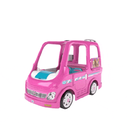 barbie dream camper van ride on