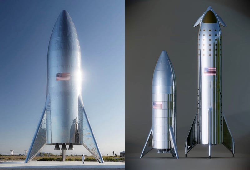 Una foto real de un prototipo de Starship y una comparativa no oficial con la nave finalizada