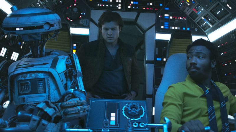 L3, Han and Lando take the Falcon out for a spin.