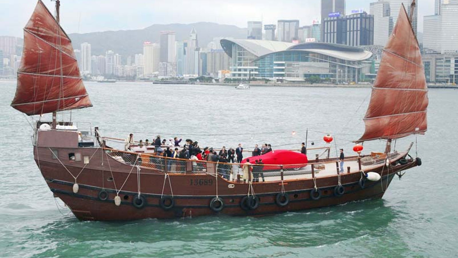 1000th Hong Kong Ferrari Delivered On Junk Ship