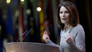 Illustration for article titled Irrelevant Michele Bachmann Accuses LGBT Community of Bullying