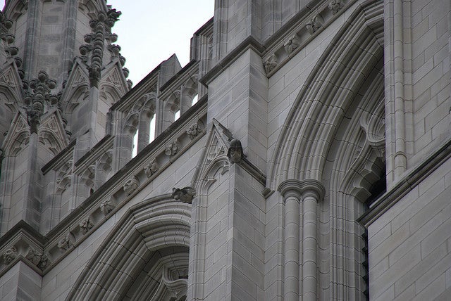 Darth Vader's helmet is hidden on the Washington National Cathedral