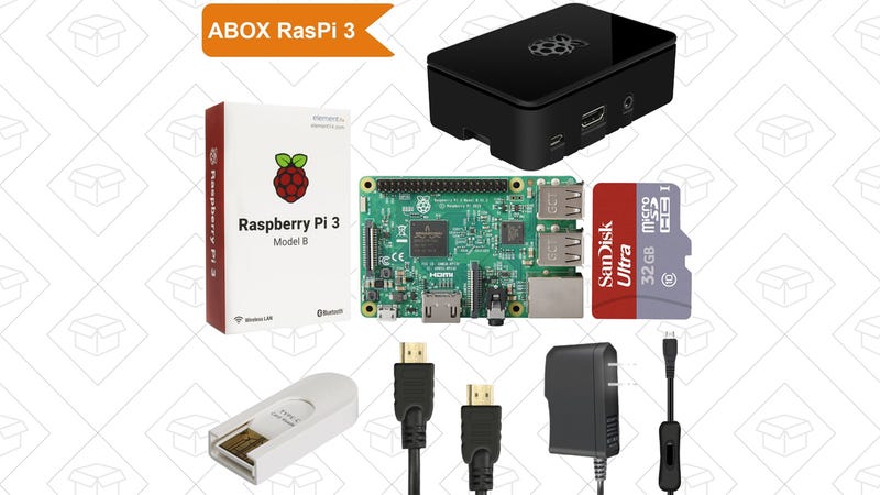 Raspberry Pi 3 Model B Starter Kit, $56 with code UD7KRB9O