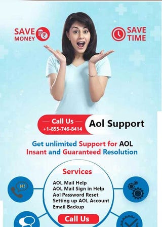 Illustration for article titled AOL Toll
Free Number +1-855-746-8414