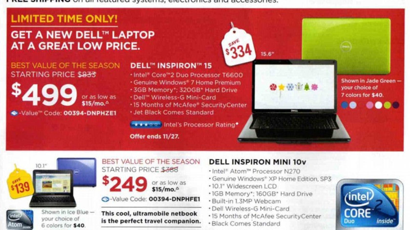 Dell's Black Friday Ad Leaks a Few Good Laptop Deals